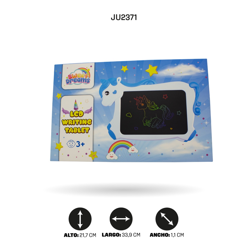 TABLERO UNICORNIO LCD, 4 MOTIVOS