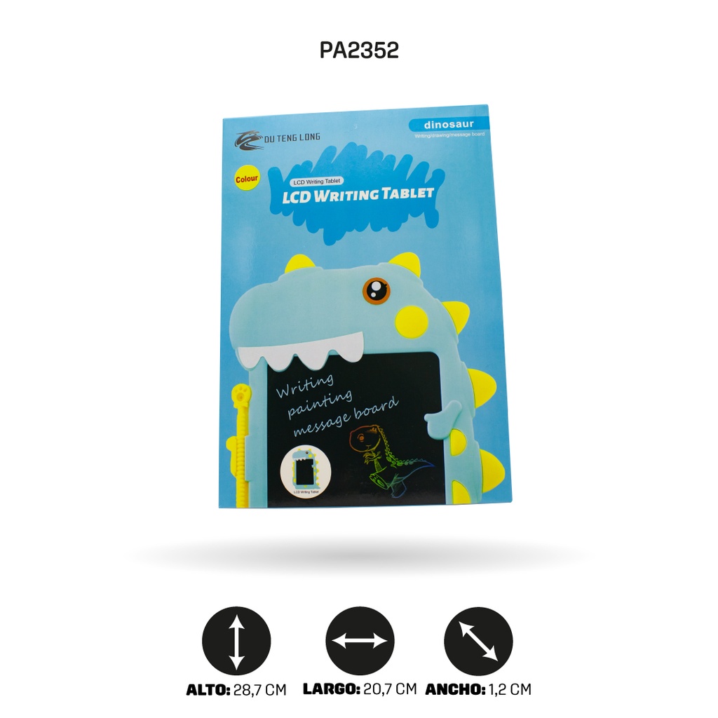TABLET DE DIBUJO DINASAURIO LCD 2 MOTIVOS
