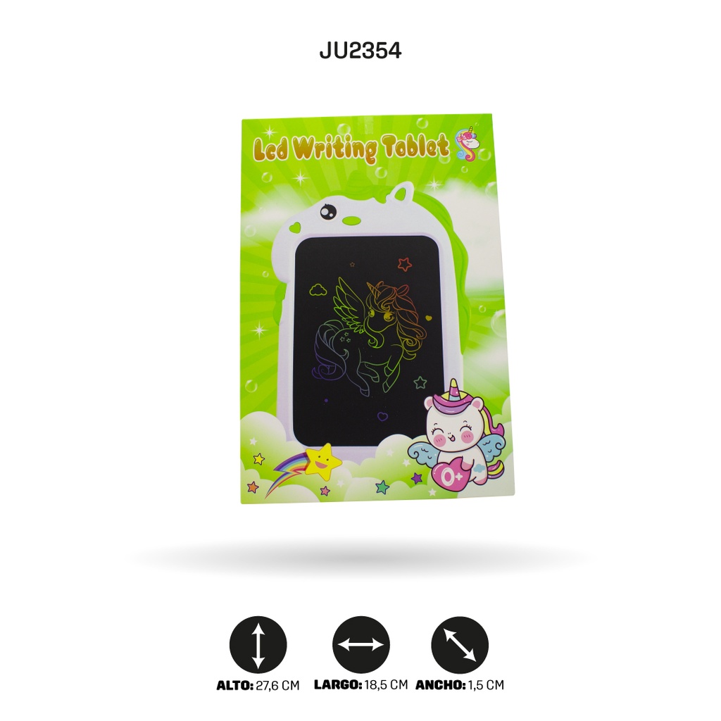 TABLET DE DIBUJO UNICORNIOS LCD 4 MOTIVOS