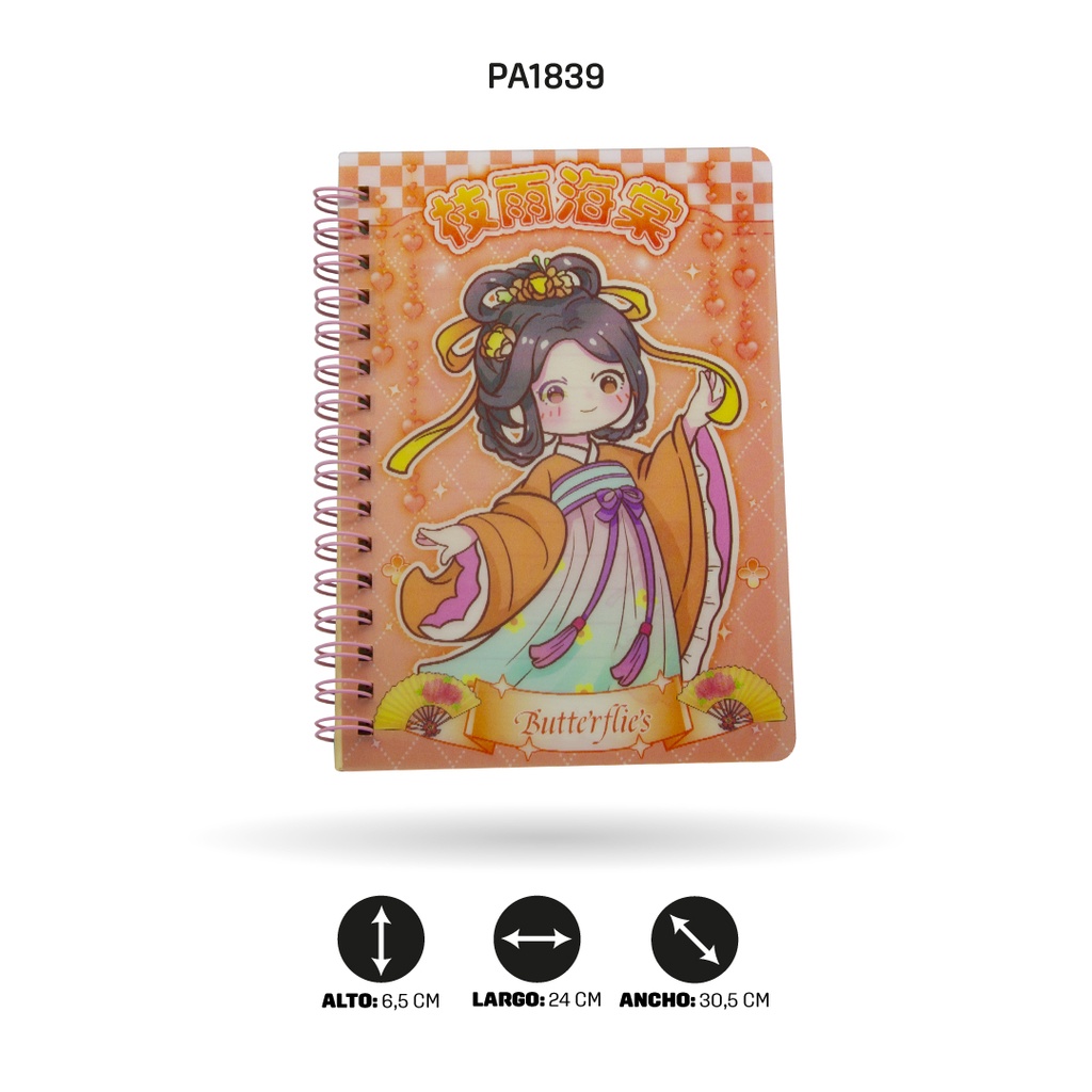 AGENDA HOLOGRAFICA XX-64929 DE NIÑAS JAPONESAS DISPL X24 [PAC4569]