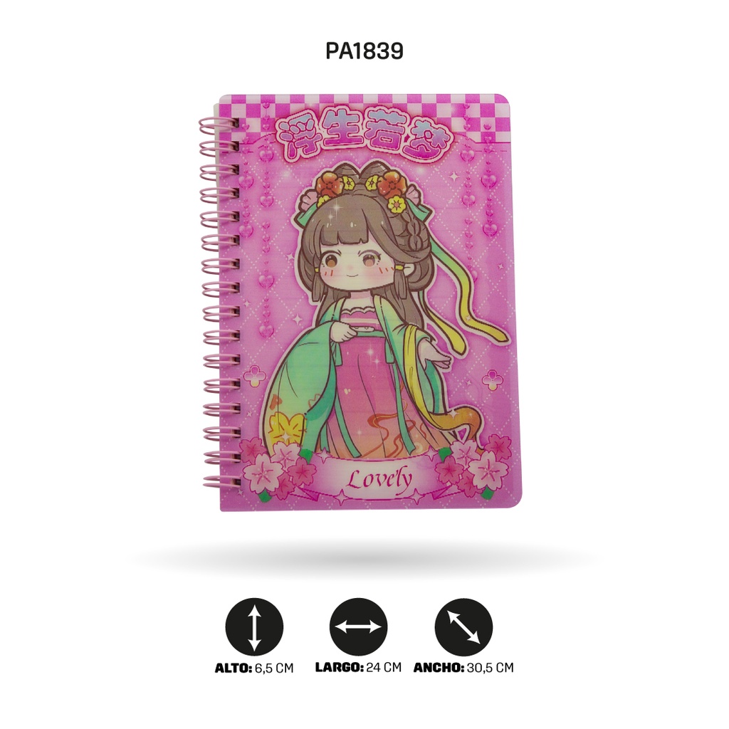 AGENDA HOLOGRAFICA XX-64929 DE NIÑAS JAPONESAS DISPL X24 [PAC4569]