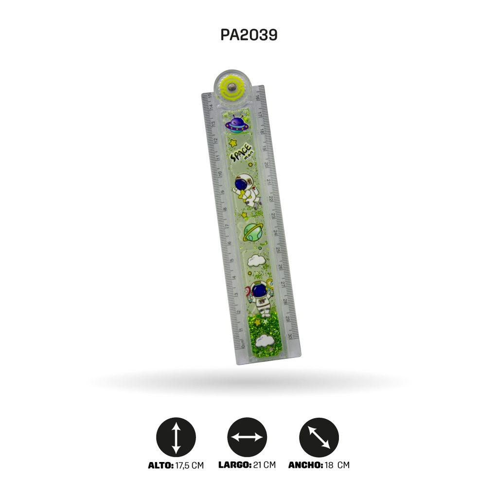 REGLAS LABUBU, ASTRONAUTA Y UNICORNIO XPM-3006-3/19/17 30CM DISPLX 24 [PAC4721]