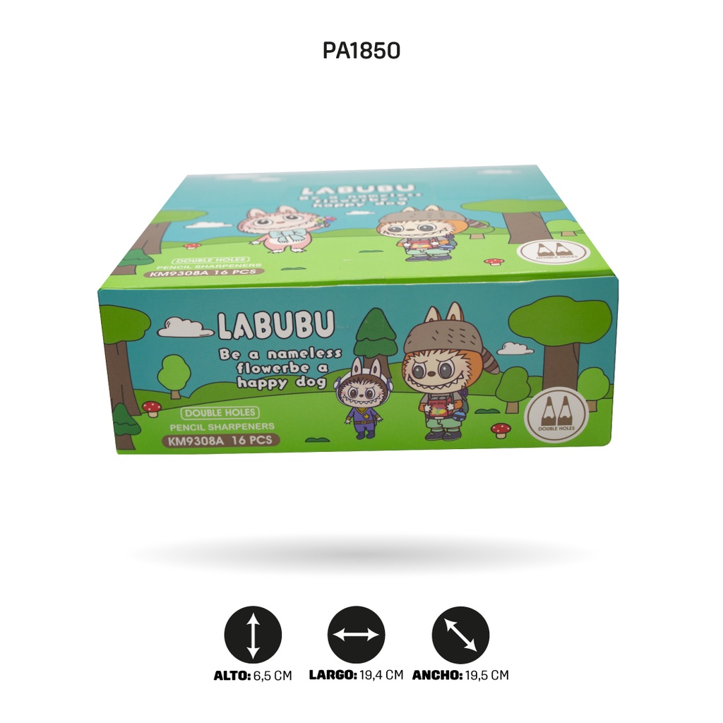 SACAPUNTAS DOBLE KM9308A LABUBU [PAC4593]