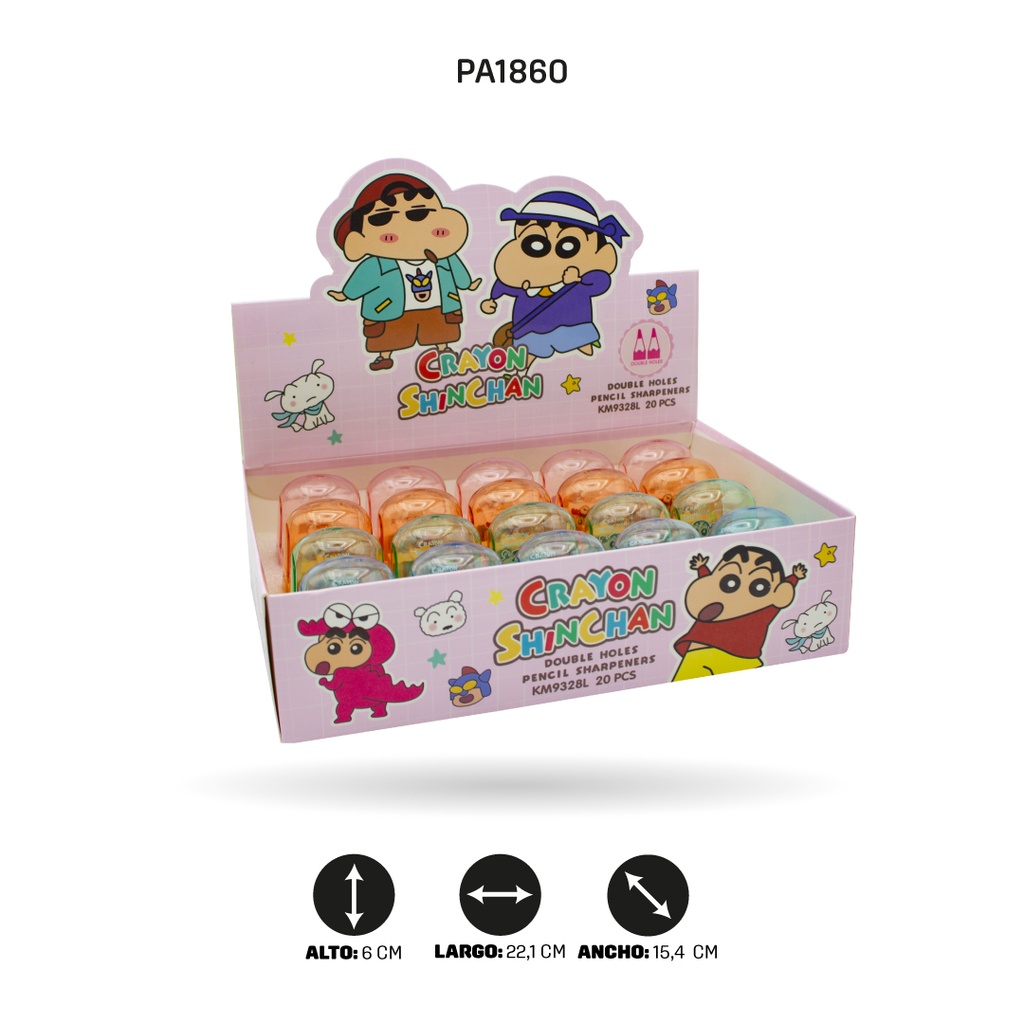 SACAPUNTAS DOBLE KM9328L CRAYON SHIN SHAN [PAC4600]