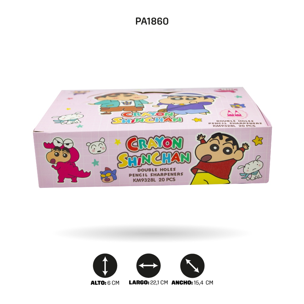 SACAPUNTAS DOBLE KM9328L CRAYON SHIN SHAN [PAC4600]