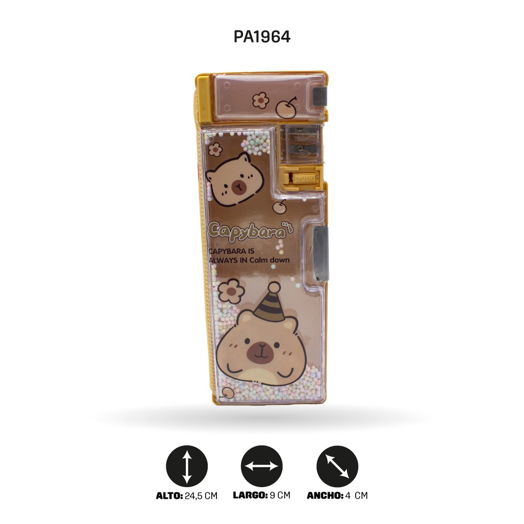 ESTUCHE MULTIFUNCIONAL ASTRONAUTA, CAPYBARA  Y CONEJO XPM-570-5/2/1 [PAC4697]