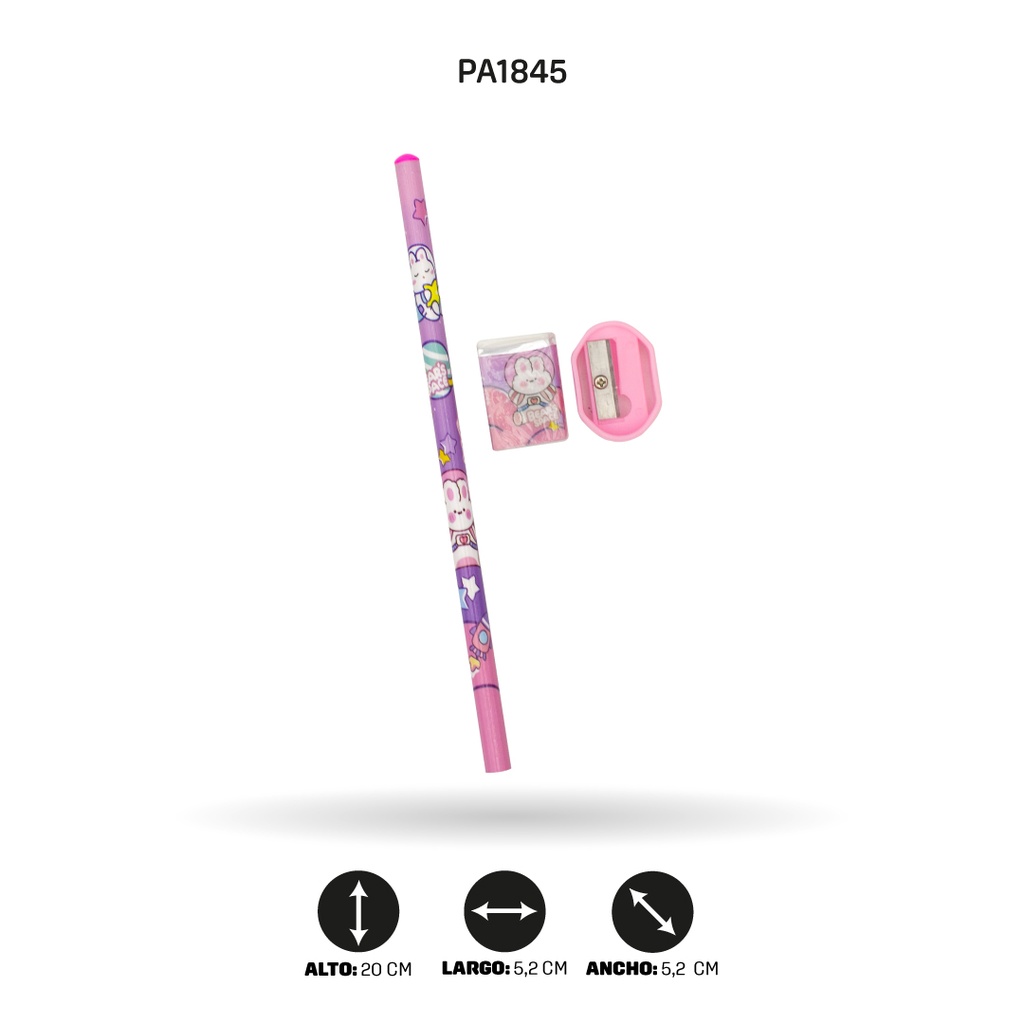 LAPIZ ESTAMPADO  DE ANIMALES 6 MOTIVOS KM-9222 6 MOTIVOS [PAC4588]