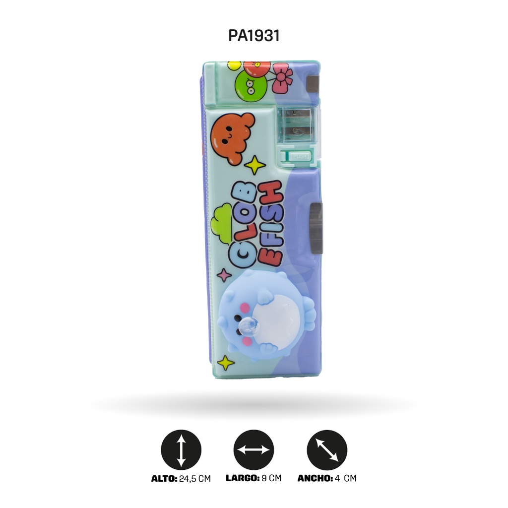 ESTUCHE MULTIFUNCIONAL DE ANIMALES CON GLOBO XPM-577-1/3/2 [PAC4676]