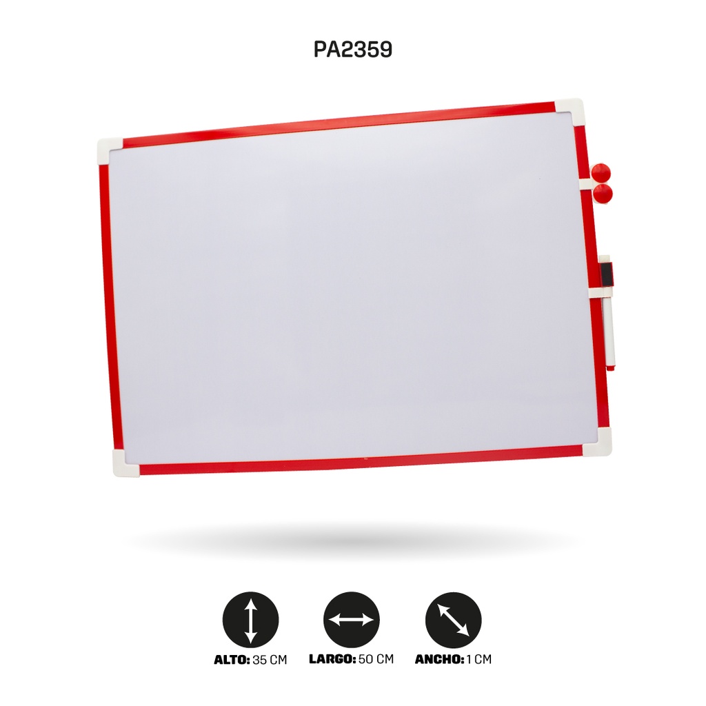 TABLERO NEÓN CON MARCADOR Y BORRADOR 35x50 [PAC4734]