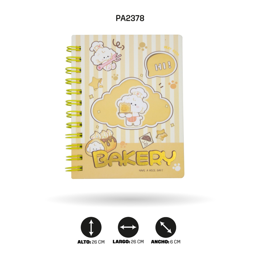 AGENDA DE OSISTOS COCINEROS 4 MOTIVOS A7-888-38 DISPLX24 [PAC4755]