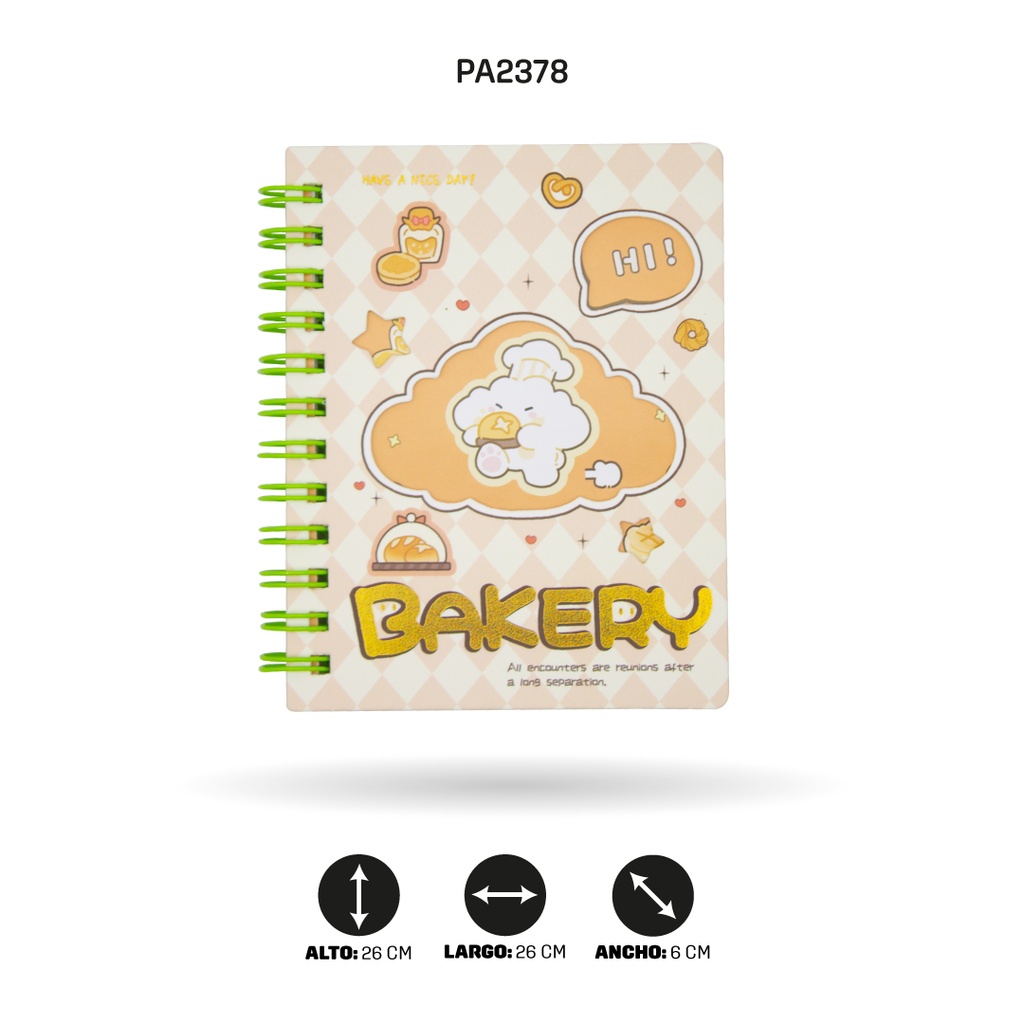 AGENDA DE OSISTOS COCINEROS 4 MOTIVOS A7-888-38 DISPLX24 [PAC4755]