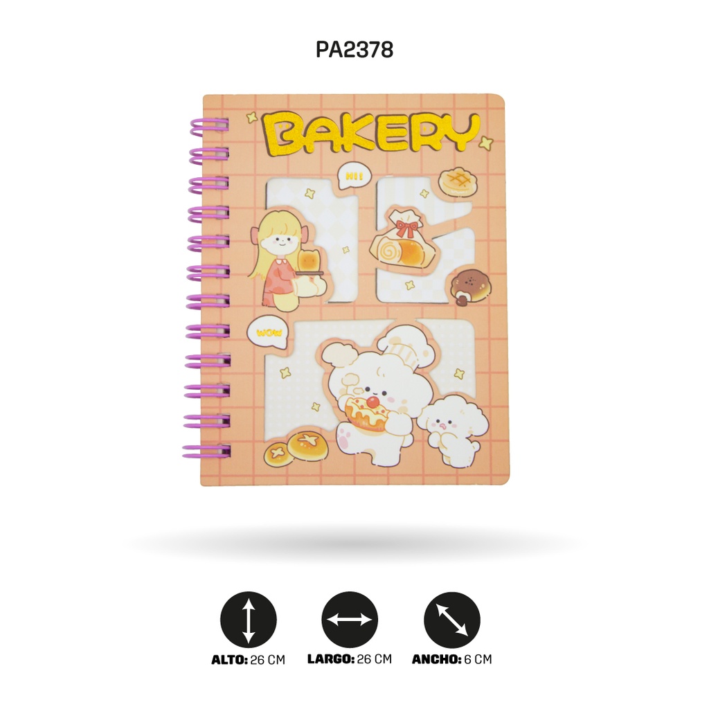 AGENDA DE OSISTOS COCINEROS 4 MOTIVOS A7-888-38 DISPLX24 [PAC4755]