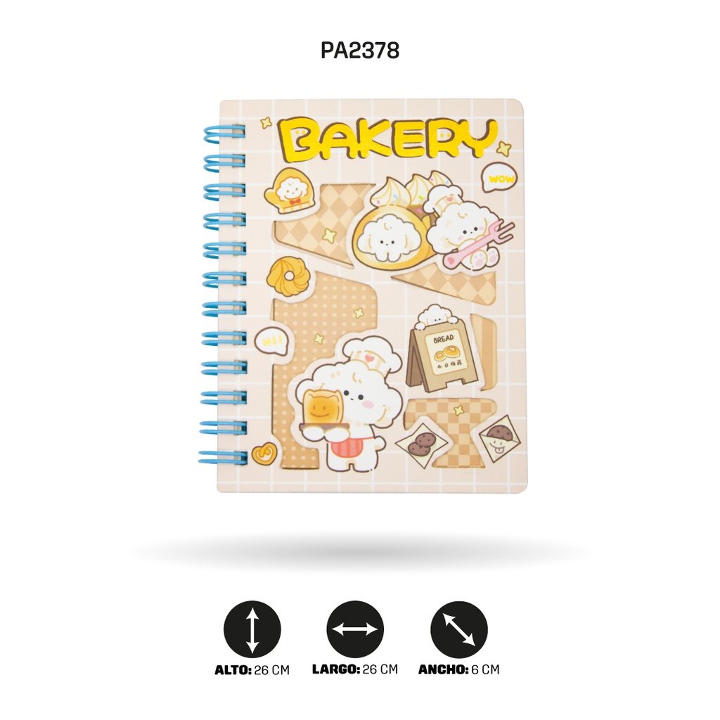 AGENDA DE OSISTOS COCINEROS 4 MOTIVOS A7-888-38 DISPLX24 [PAC4755]