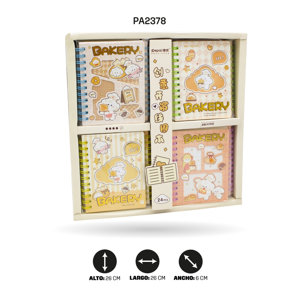 AGENDA DE OSISTOS COCINEROS 4 MOTIVOS A7-888-38 DISPLX24 [PAC4755]