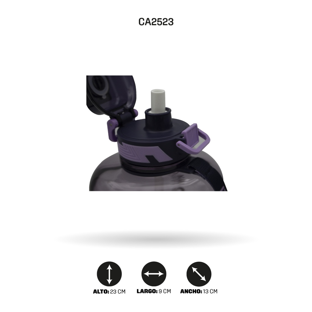 TERMO COLOR LILA CON AGARRADERA  G766 -1590ML [PAC4960]