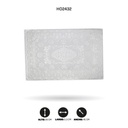 INDIVIDUAL DE MESA RECTANGULAR PLATEADO x 12[PAC5290]