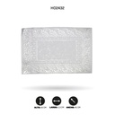 INDIVIDUAL DE MESA RECTANGULAR PLATEADO x 12[PAC5290]