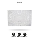 INDIVIDUAL DE MESA RECTANGULAR PLATEADO x 12[PAC5290]