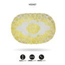 INDIVIDUAL DE MESA OVAL DORADO x 12 [PAC5285]