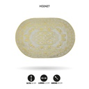 INDIVIDUAL DE MESA OVAL DORADO x 12 [PAC5285]