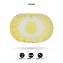 INDIVIDUAL DE MESA OVAL DORADO x 12 [PAC5285]