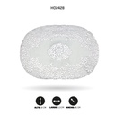 INDIVIDUAL DE MESA OVAL PLATEADO x 12  [PAC5286]