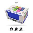 SACAPUNTAS DOBLE CON BORRADOR COLOR NEÓN DISPLAY X12 UNDDMS-855 [PAC4874]