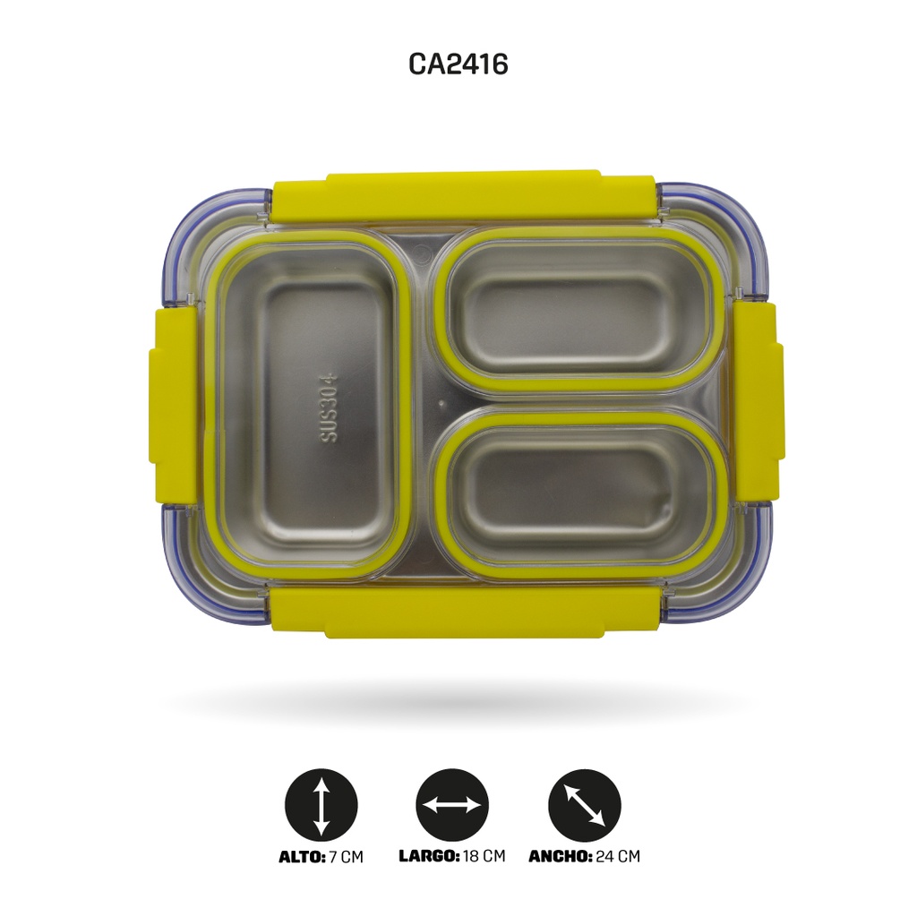 LONCHERA INFANTIL EN ACERO INOXIDABLE 4 COLORES 886 SIN IMPRESION [PAC4798]