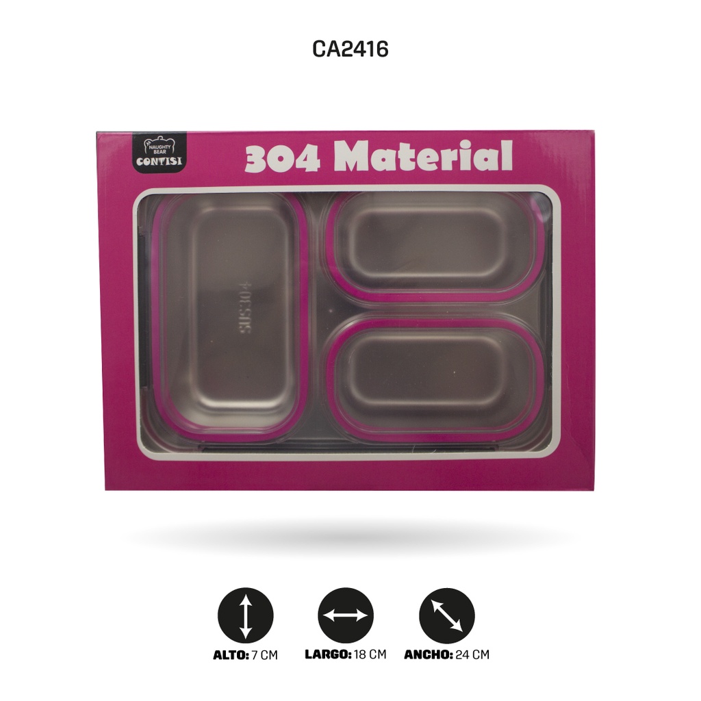 LONCHERA INFANTIL EN ACERO INOXIDABLE 4 COLORES 886 SIN IMPRESION [PAC4798]