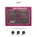 LONCHERA INFANTIL EN ACERO INOXIDABLE 4 COLORES 886 SIN IMPRESION [PAC4798]