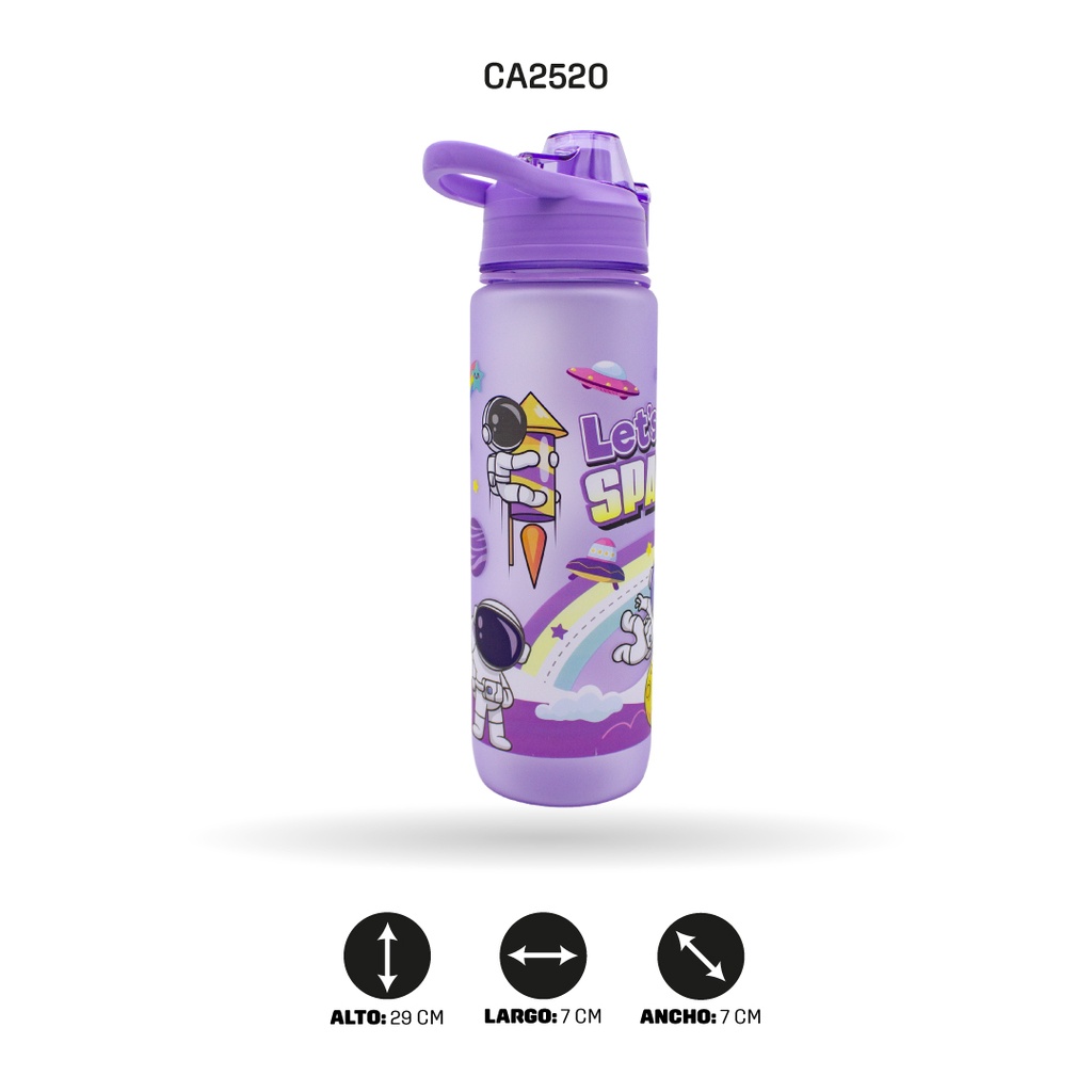 TERMO DE ASTRONAUTA CON STICKER, 4 MOTIVOS 8027-9 -1000ML [PAC4957]