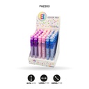 BOLIGRAFO MINA 8 COLORES 6 MOTIVOS DISPLEY X 36 QM-918[PAC4571]