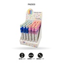 BOLIGRAFO MINA 8 COLORES 6 MOTIVOS DISPLEY X 36 QM-918[PAC4571]