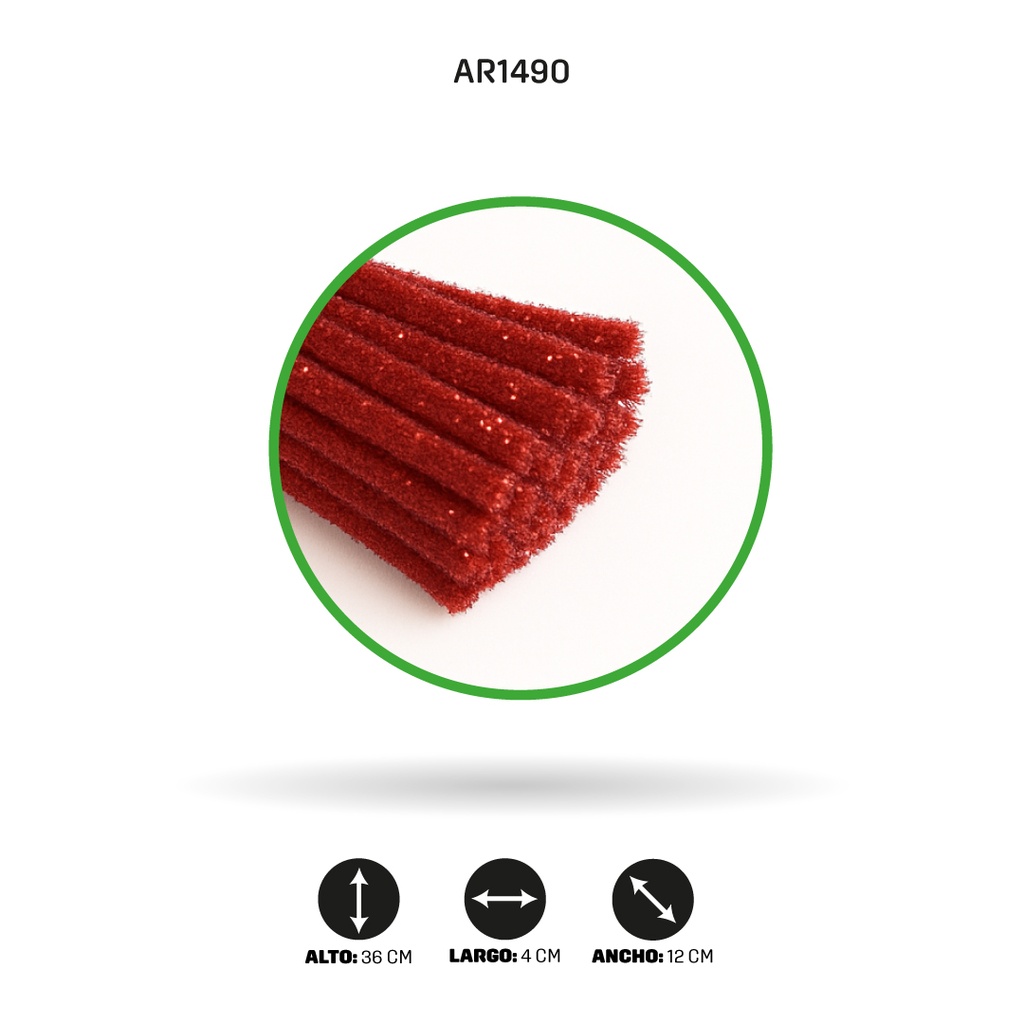 CHELINES BRILLANTES ROJO BOLSA X 100 A083 [PAC4313]