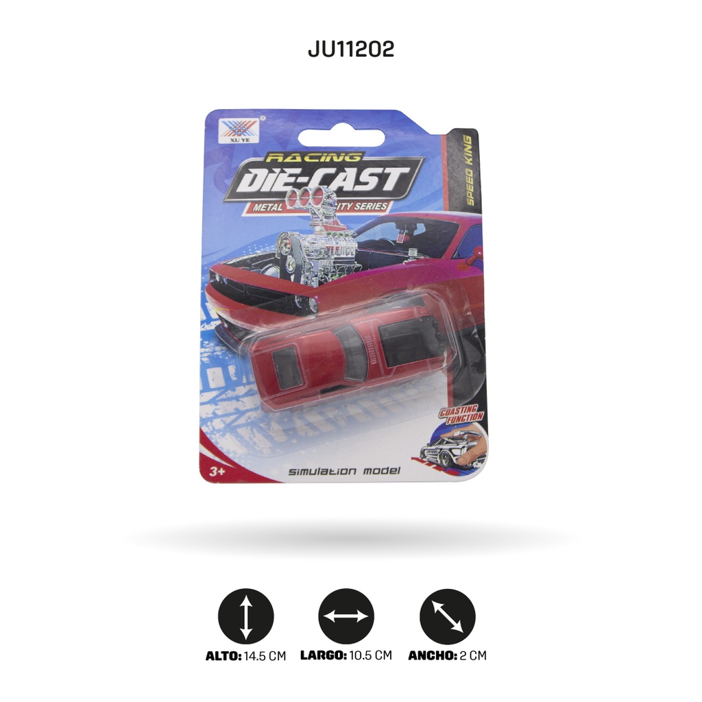 COCHE DE ALEACIÓN DESLIZANTE 1:64 [K102A38]