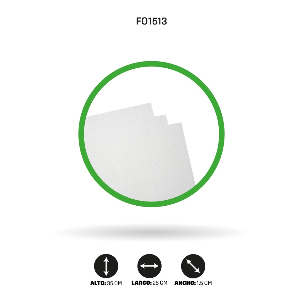 FOAMY 1/8  AH ROYAL ESCARCHADO BLANCO  [FO1513]