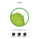 FOAMY 1/8 AH ROYAL ESCARCHADO VERDE MANZANA X10 UND [1524]