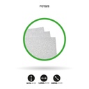 FOAMY 1/8 AH ROYAL ESCARCHADO PLATA X10 UND [1526]