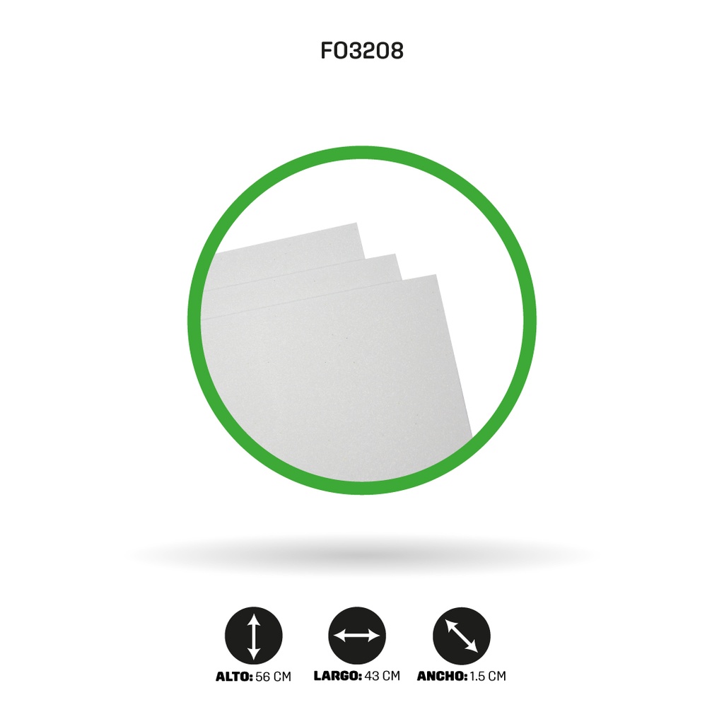 FOAMY 4 CARTAS AH ROYAL ESCARCHADO BLANCO X 10 UNDS [AH29100415]