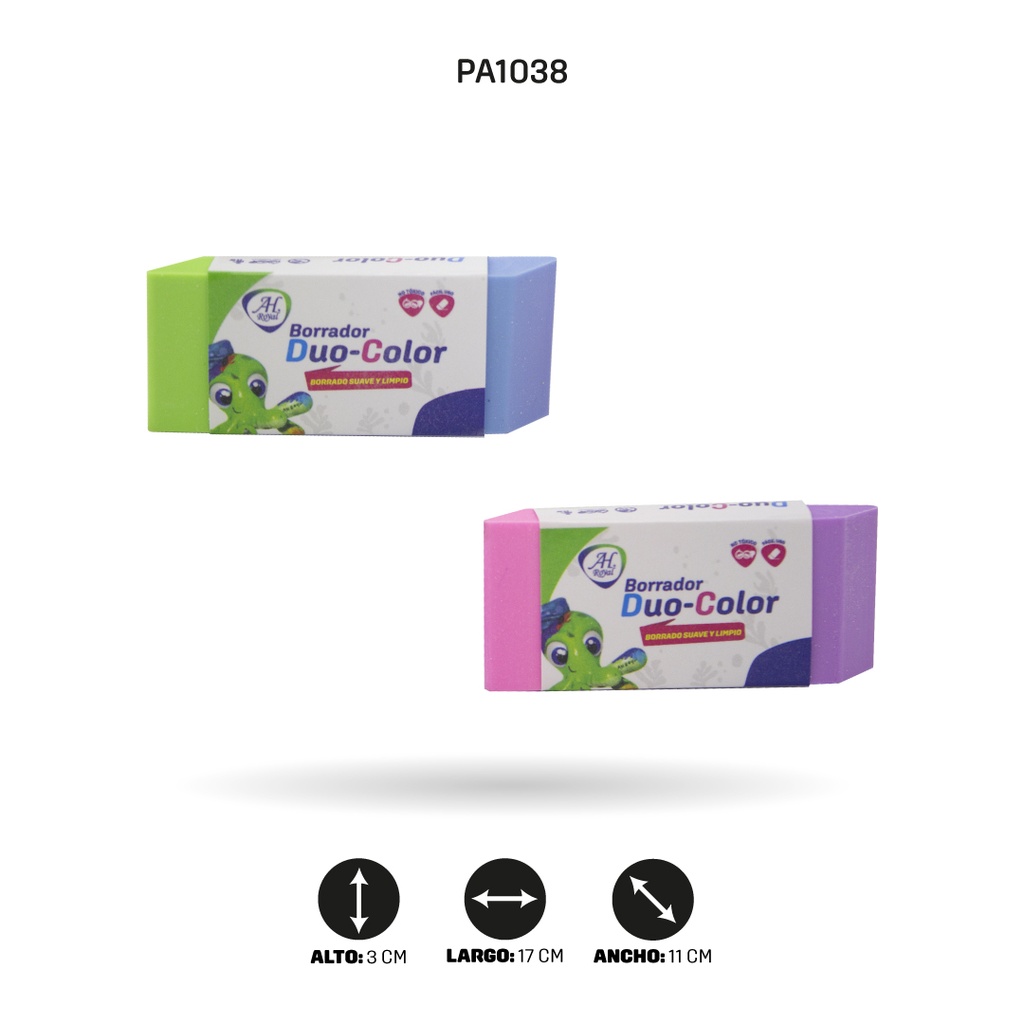 BORRADOR AHROYALPASTEL DUO COLOR SET X 36 UND[PAC4805]