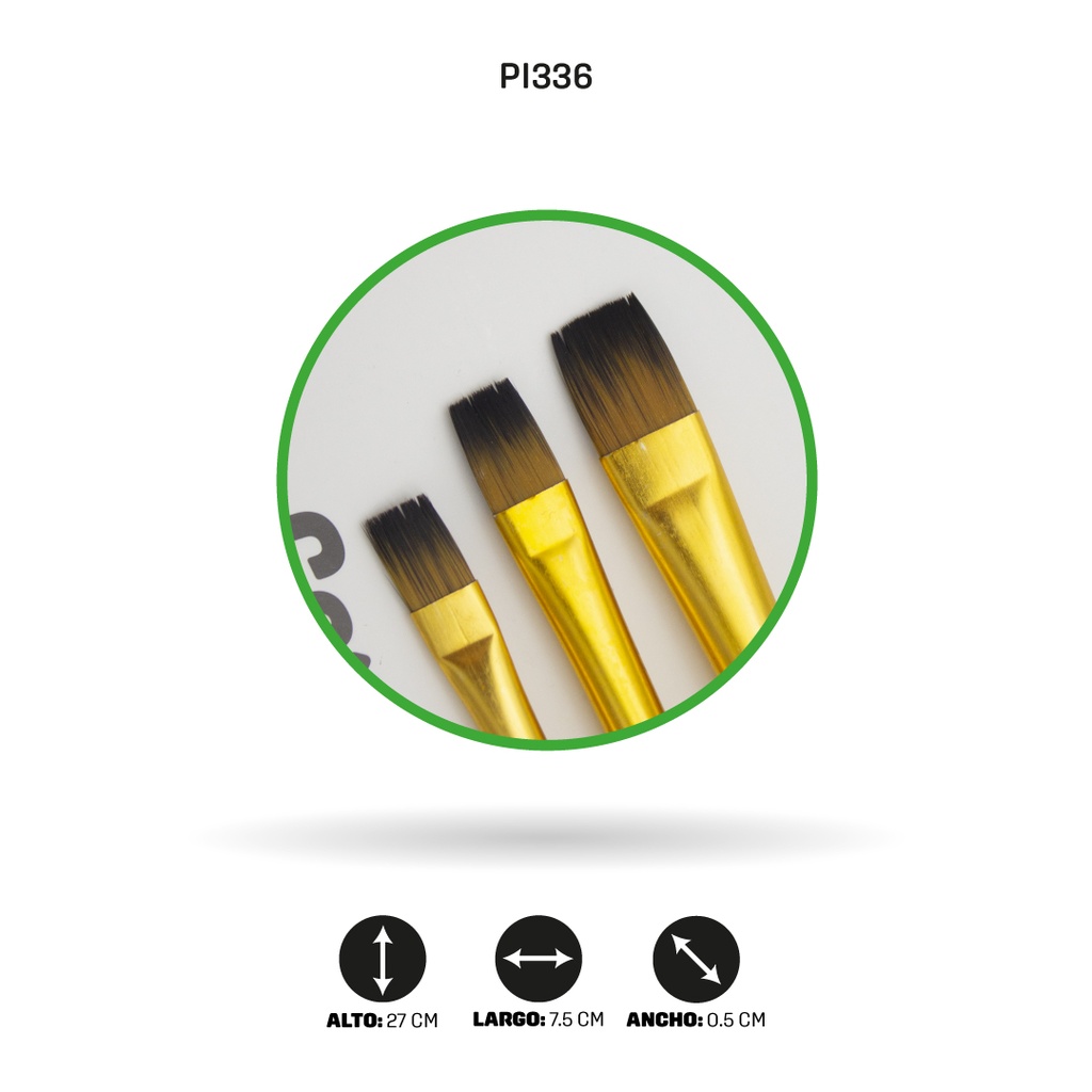 PINCEL AHROYAL JUEGO  X3 PLANO 6,10,1/2 [PAC20095]