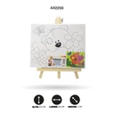 LIENZO ESTAMPADO 20x25CM CON CABALLETE 8 MOTIVOS [PAC4829-2266]