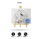 LIENZO ESTAMPADO 20x25CM CON CABALLETE 8 MOTIVOS [PAC4829-2266]