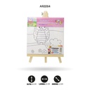 LIENZO ESTAMPADO 20x20CM CON CABALLETE 8 MOTIVOS [PAC4827-2264]