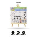 LIENZO ESTAMPADO 20x20CM CON CABALLETE 8 MOTIVOS [PAC4827-2264]