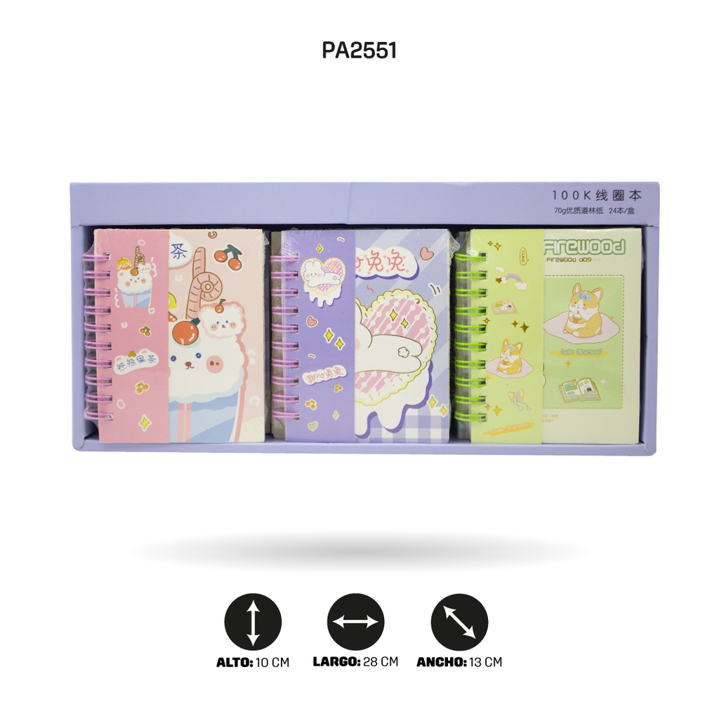 AGENDA MINI NOTAS 80 HOJAS  REF100K [PAC4648]