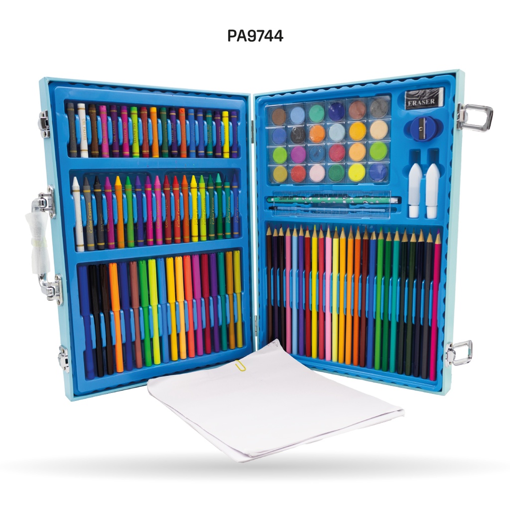 SET  DE ARTE NIÑO Y NIÑA MALETA REF 128PCS