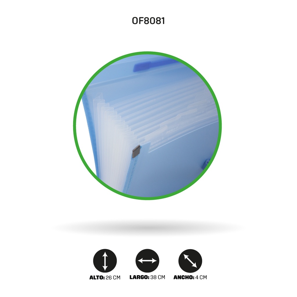 ARCHIVADOR AH ROYAL OFICIO 13 BOLSILLOS SK5422 [PAC3225-PAC4786]