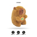 LLAVERO CAPIBARA COLOR CAFE, CON SONIDO [PAC5829]