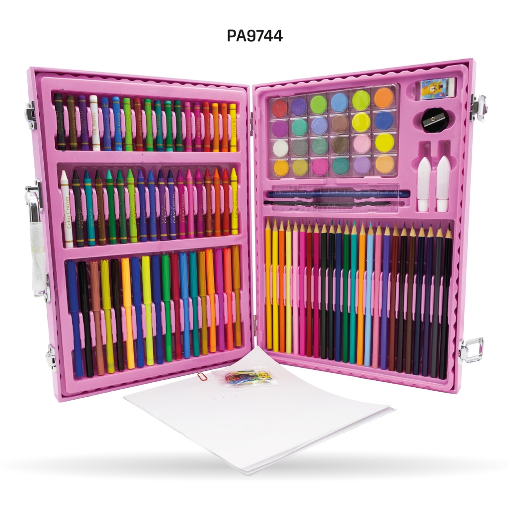 SET  DE ARTE NIÑO Y NIÑA MALETA REF 128PCS